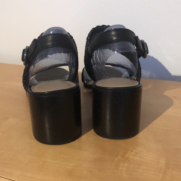 New in Box Lord & Taylor Sabbie Woven Block Heeled Sandals - Picture 5 of 8